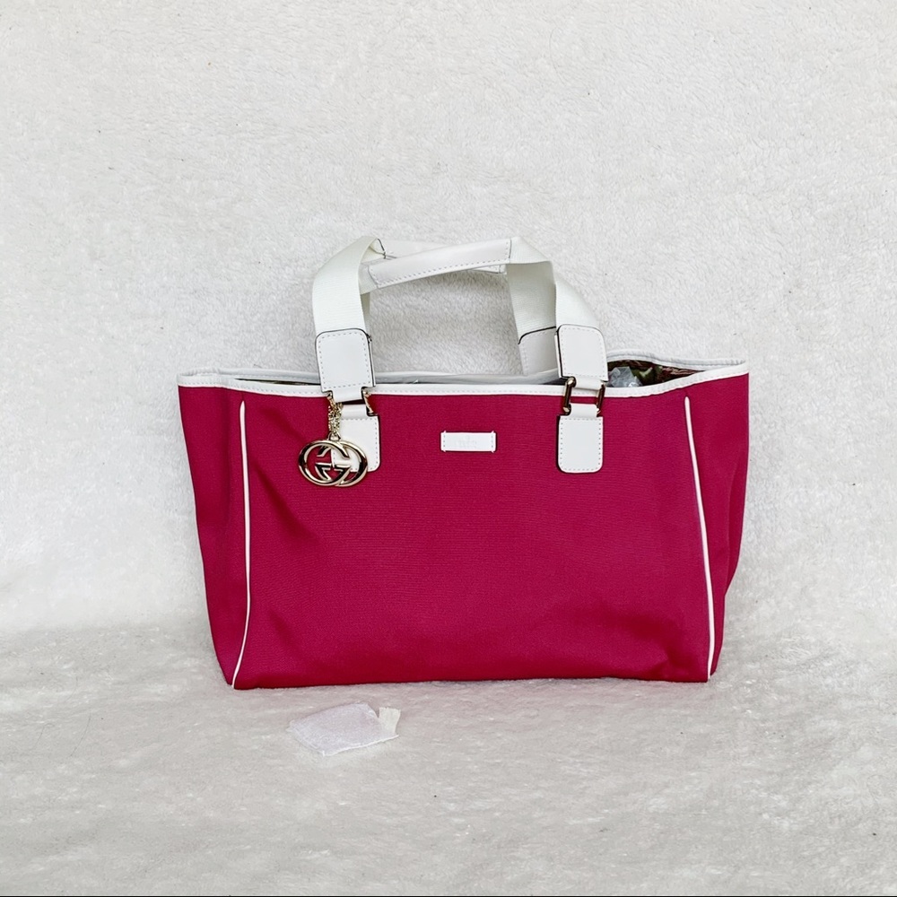 NWT Authentic Gucci Nylon & Leather Tote Bag​